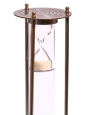 Large Antique Bronze Suspended Sand Timer