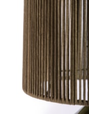 Forest Green Table Lamp w/ Ribbed Corded Shade (to be bought in qtys of 2)