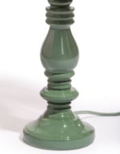 Pale Green Table Lamp w/ Natural Ribbed Rope Shade (to be bought in qtys of 2)