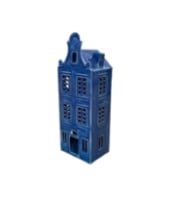 Blue Metal "Amsterdam" Canal House Tealight Holder