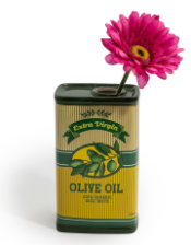 Retro Olive Oil Drum Ceramic Vase (to be bought in qtys of 2)