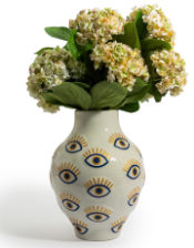 Large Ceramic Multi "Nazar" Eye Vase