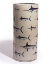 Ceramic Multi Swordfish Umbrella Stand