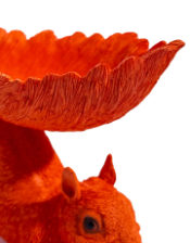 Atomic Orange Squirrel Storage Bowl