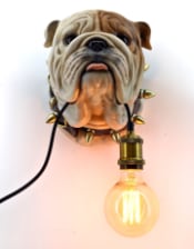 Bulldog Head Wall Light