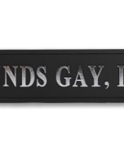 Black & Silver "Sounds Gay, I'm In" Wall Sign