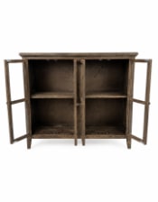 Rustic Wooden "Arundel" Sideboard Cabinet w/ Glass Doors