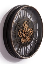 Antique Black Kensington Wall Clock