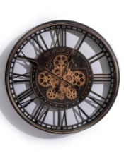 Antique Black Kensington Wall Clock