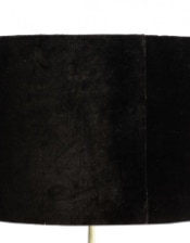 Black Velvet 40cm Cylinder Shade w/ Gold Inner Lining