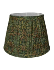Green "Flower Garden" Gathered / Pleated 40cm Lampshade