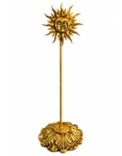 Gold "Sun" Magnetic Card / Photo Holder on Stand