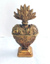 Large Gold Embossed "Sacred Heart" Trinket Box