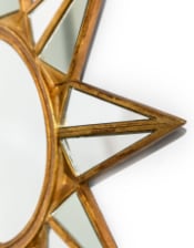 Antique Gold "Mirrored Star" Wall Mirror
