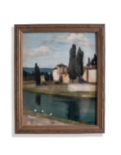 Wood Framed "European Vista" Art Print