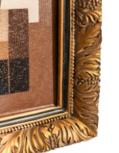 Gold Ornate Framed "Abstract Forms" Art Print