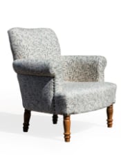 Blue "Willow Boughs" William Morris Patterned Occasional Armchair