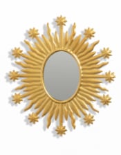 Gold Ex-Voto "Celeste" Sun Wall Mirror