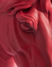 Magenta "Pink Pony" Large Horse Wall Head