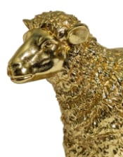 Medium Gold Sheep Figure