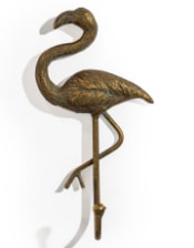 Antique Gold Flamingo Coat Hook (to be bought in qtys of 6)