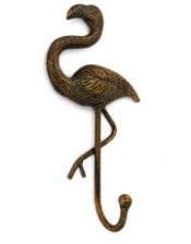 Antique Gold Flamingo Coat Hook (to be bought in qtys of 6)