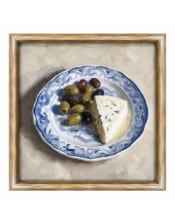 Farmhouse "Cheese Plate" Still Life Framed Print w/ Glass