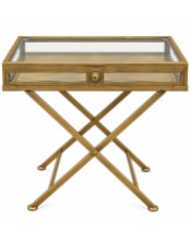 Antique Gold Art Deco Display Table 