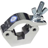 Doughty T57001 Aluminium 50mm Slimline Half Coupler M12 Hole Zinc