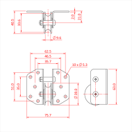 Doughty T63777 Six Track Single Guide Pulley Dimensions Stage Electrics