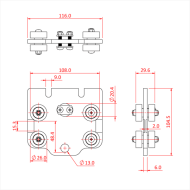 Doughty T63755 Six Track Master Runner Diagram Stage Electrics