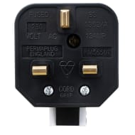 Permaplug Heavy Duty Plug White Stage Electrics