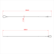  Doughty T2840001 5Kg Safety Bond 5Kg WLL with Spring Hook Dimension Stage Electrics