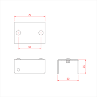 Doughty T77600 EasyDeck Module Joint Channel Diagram Stage Electrics