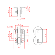 Doughty T63778 Six Track Double Guide Pulley Diagram Stage Electrics