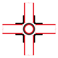Doughty T15800 Pipeclamp Standard Cross Stage Electrics