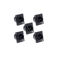 Admiral Staging COXAZ358 5x XLR Connectors 3pin Panel Plug