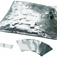 MagicFX CON10SL 1kg Bag Metallic Confetti Rectangles 55x17mm - Silver