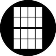 Rosco 77703 B size Gobo 238-203 Double Hung Window