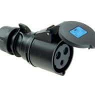 PCE 223-6X 32A 230V 3pin Cable Socket IP44 - Black