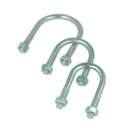 Doughty T56600 U Bolt 48mm Tube Silver Stage Electrics