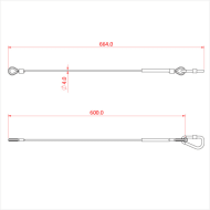 Doughty T2844001 Safety Bond 36kg SWL 4mm x 600mm Dimension Stage Electrics