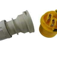 PCE 014-4 16A 110V 4pin Motor Cable Plug IP44 - Yellow