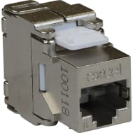 Excel 100-210 Cat6 FTP Screened Keystone Toolless Jack - Silver