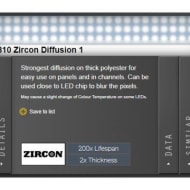 Lee Filters 810R Roll Colour Filter 810R Zircon Diffusion 1