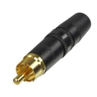 Rean NYS373-0 Phono Cable Plug Metal - Black