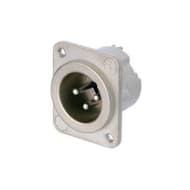 Neutrik NC3MD-LX-M3 XLR 3pin Panel Plug + 3mm Threaded Mount Holes