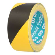Advance 110001 AT8H PVC Hazard Tape - Black & Yellow Stripes 50mm