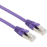 Excel 100-228-10 10x CAT6A F/FTP Shielded LSOH Patch Lead 0.5m - Violet