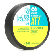 Advance 102914 AT7 19mm x 33m PVC Tape Black Stage Electrics